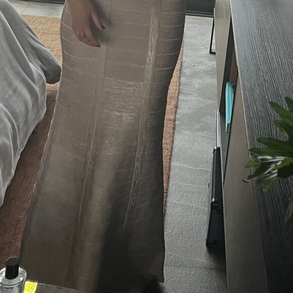 Herve Leger Metallic Bandage Gown - Picture 3 of 3